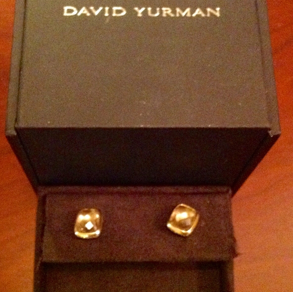 David Yurman Gold with silver Citrine earrings - Picture 4 of 4